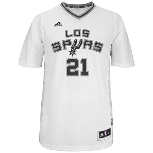 2014 latin night san antonio spurs #21 tim duncan swingman jersey-front